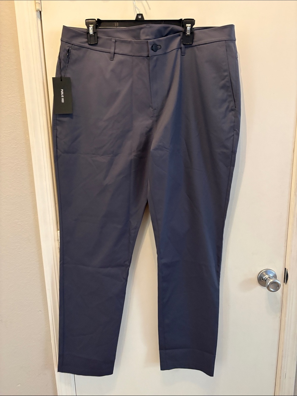 Public Rec VIP Chinos Slate Blue Pants Dressy Business Casual Size 38x34 NWT